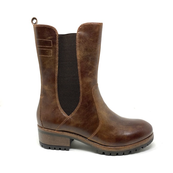 Salvia Claire Brown Leather Pull Up Leather Boots | Women’s Classic Riding Style - Picture 1 of 8